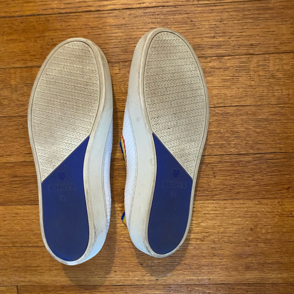 Used Rothy Rainbow slip ons. - Picture 3 of 3